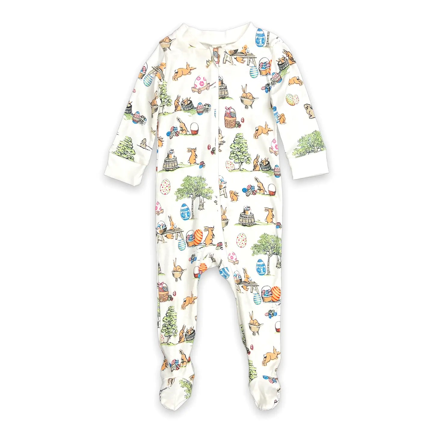 Egg Hunt - Full Zip Footed Pajama