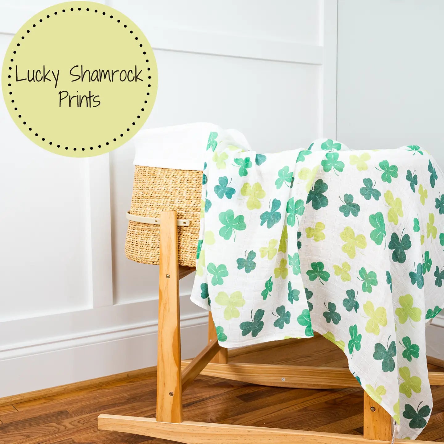 Shamrock Swaddle Blanket