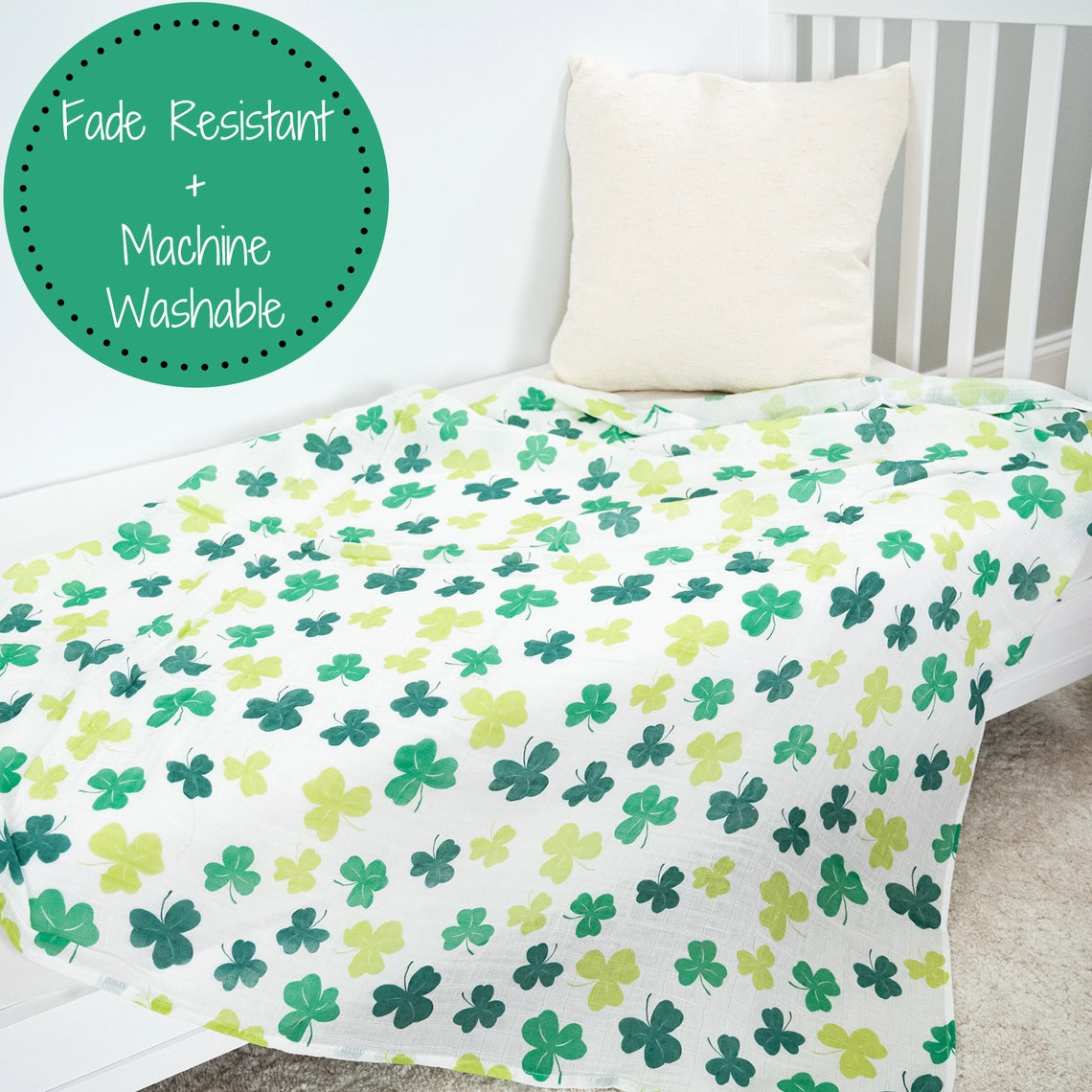 Shamrock Swaddle Blanket