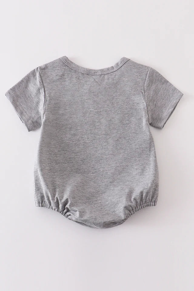 Gray Blank Baby Bubble + Embroidery Design