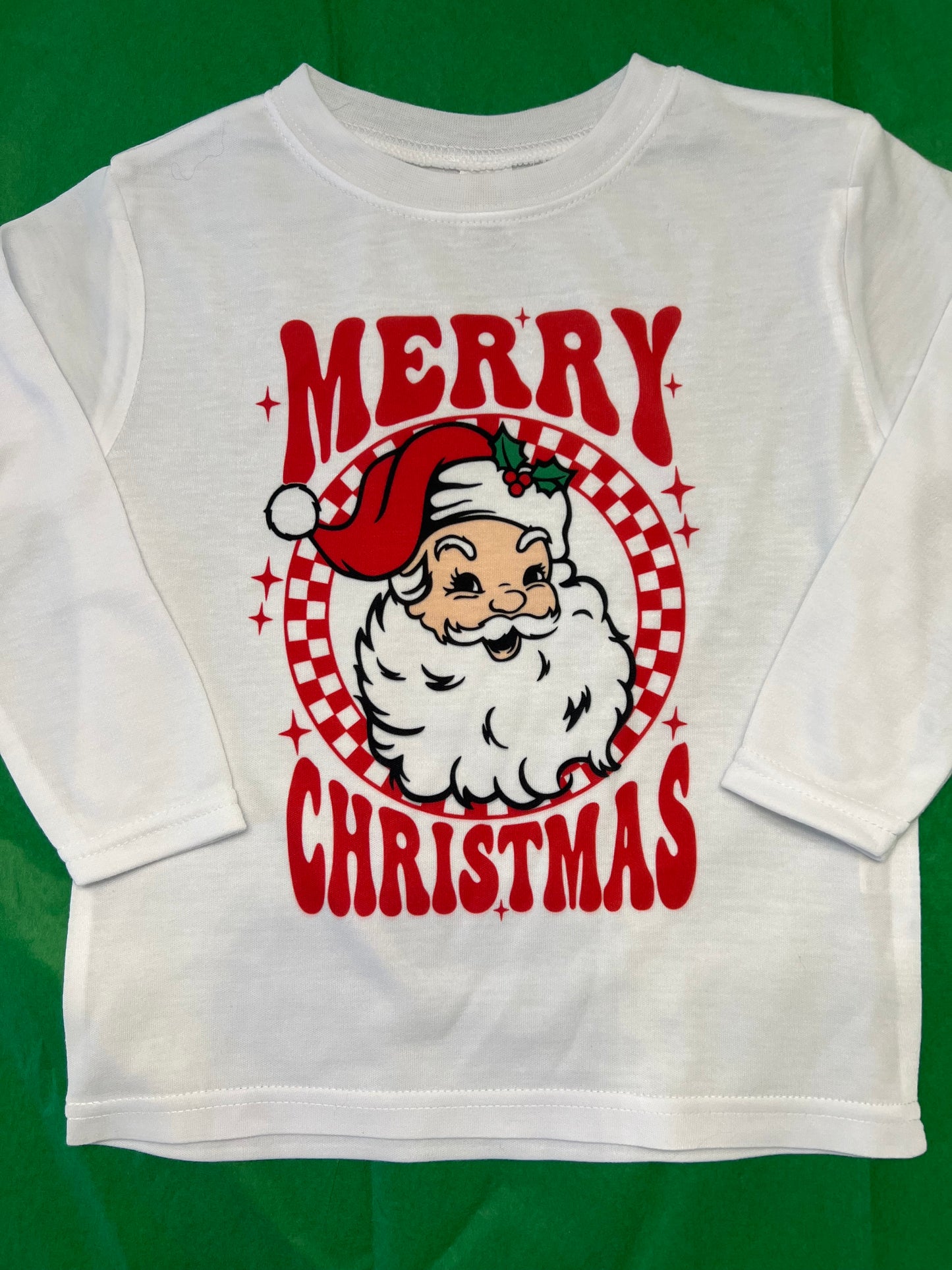 Merry Christmas Retro Santa Claus Tee Shirt