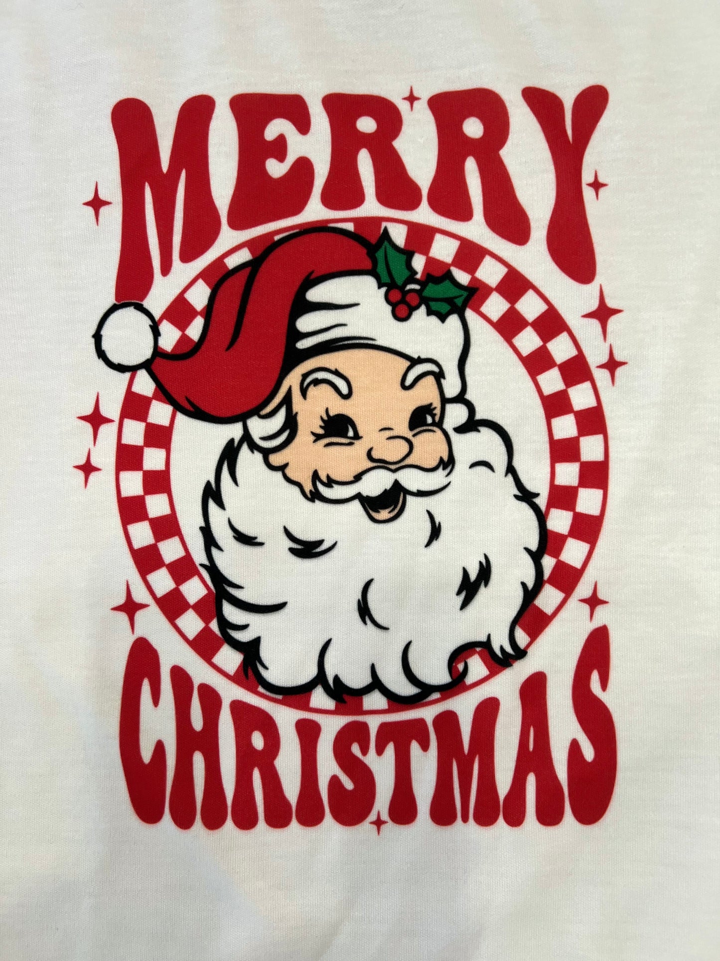 Merry Christmas Retro Santa Claus Tee Shirt