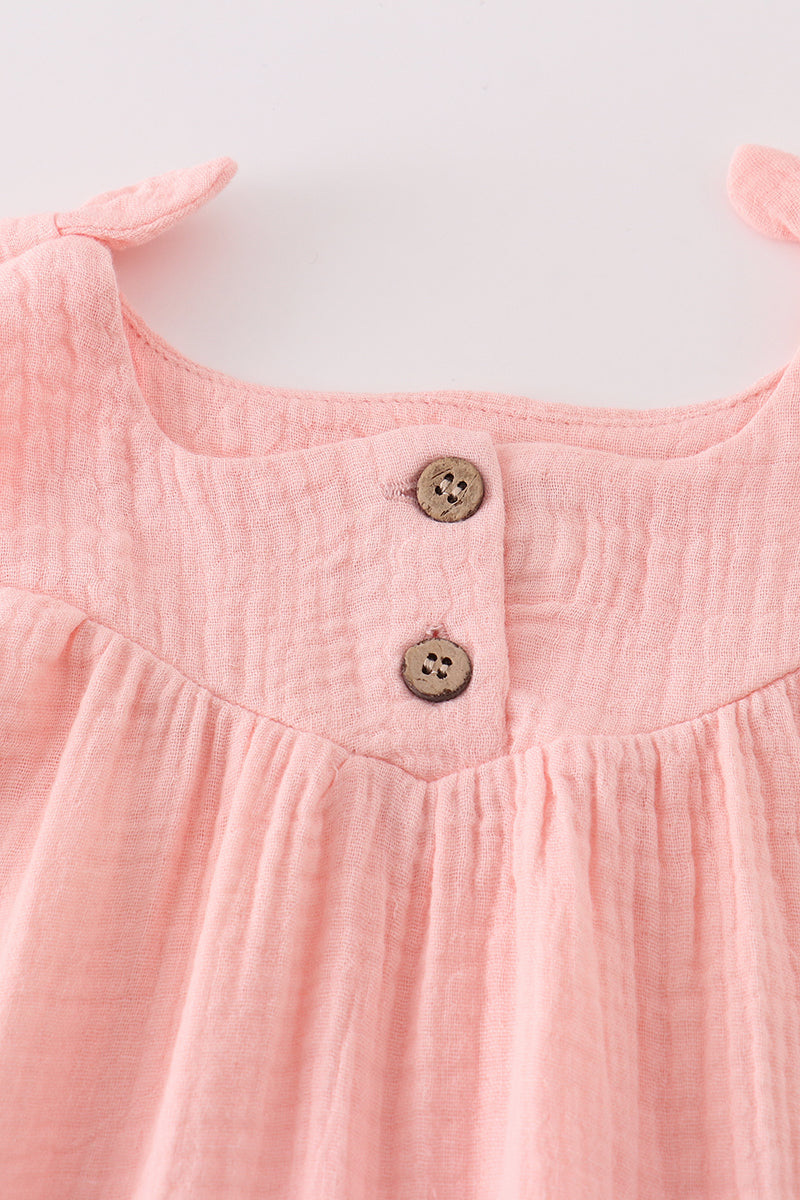 Pink Muslin Bow Bubble