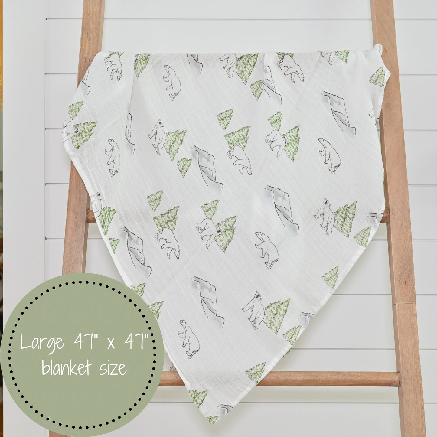 Polar Bear Swaddle Blanket